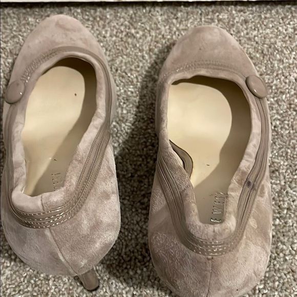 Nine West Taupe Heels Classic Suede Pumps - Picture 8 of 11